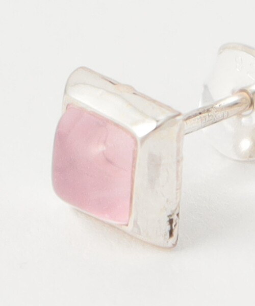 BAITS（ベイツ）の「＜BAITS＞シルバー スクエア ストーン ピアス（ピアス（両耳用）・レディース・パープル/ライトピンク・FREE）」の7枚目の写真