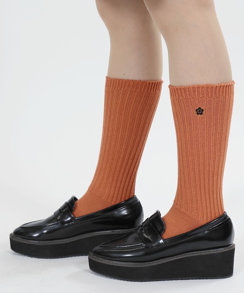 MARY QUANT（マリークワント）の「ロングリブ ソックス（ソックス/靴下・レディース・テラコッタ/ブラウン/ネイビー/ブラック・FREE）」の3枚目の写真