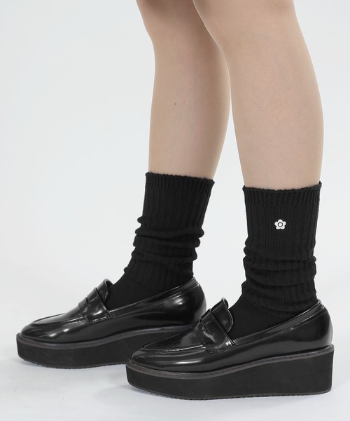 MARY QUANT（マリークワント）の「ロングリブ ソックス（ソックス/靴下・レディース・テラコッタ/ブラウン/ネイビー/ブラック・FREE）」の10枚目の写真