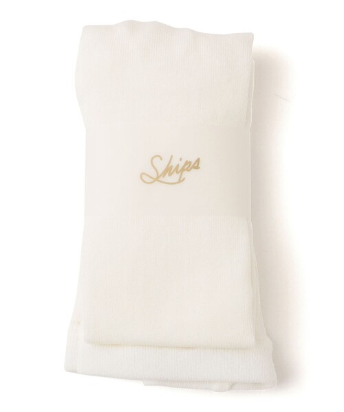 SHIPS（シップス）の「SHIPS KIDS:80～140cm / ガールズ 無地 タイツ（タイツ/ストッキング・キッズ・グレー/ホワイト・SMALL/MEDIUM/LARGE/X-SMALL）」の2枚目の写真