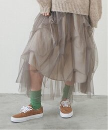 LUKU nari（ルクナーリ）の「チュールボリュームスカート（スカート）」