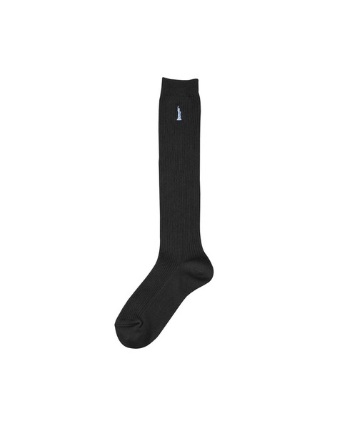 EASTBOY(イーストボーイ)の「ソックス 両面刺繍 38cm丈 通学 靴下 中学生 高校生 スクール(ソックス/靴下・キッズ・ホワイト×ネイビー/ブラック×レッド/ネイビー系3/ブラック×ブルー/ブラック×ピンク/ネイビー系2/ホワイト×ブルー/ネイビー系1/ホワイト×ピンク・F)」の6枚目の写真