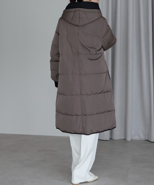 lace made ペーパーフェザー ダウンコート ロングコート Coat