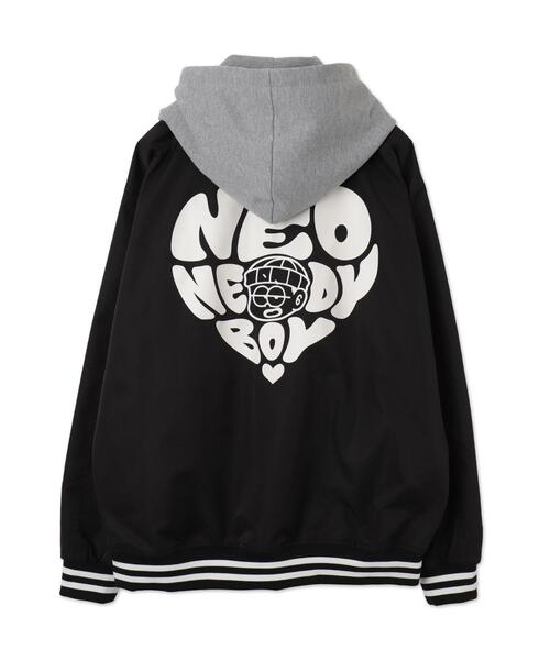 WEGO/【25年春夏新作】グラフィックフードスタジャン