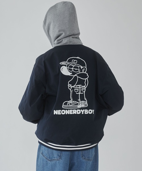 WEGO/【25年春夏新作】グラフィックフードスタジャン