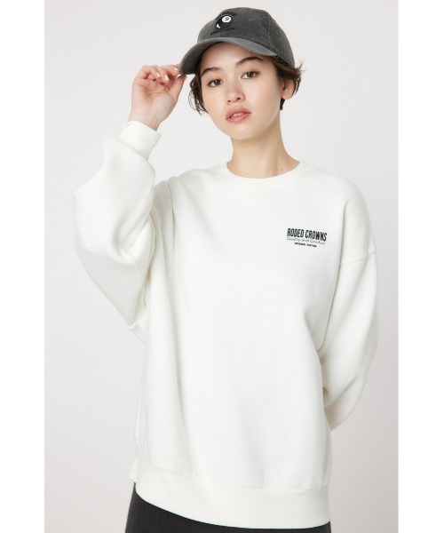RODEO CROWNS WIDE BOWL(ロデオクラウンズワイドボウル)の「ORIGINAL EDITIONロゴスウェット(Tシャツ/カットソー・レディース・ブラック/オフホワイト/グレー×ホワイト/ダークグリーン・FREE)」の16枚目の写真