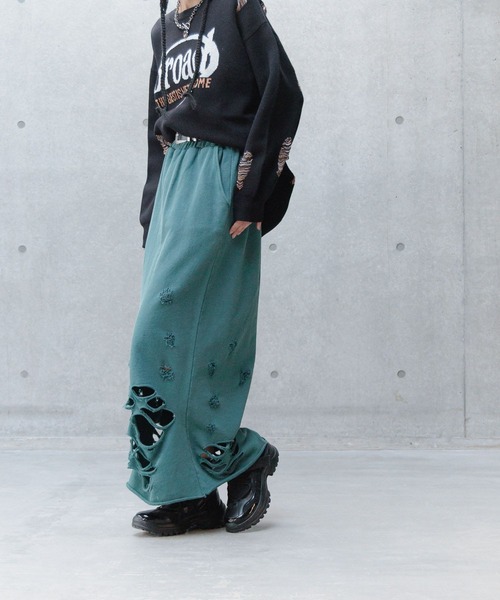 PAGEBOY（ページボーイ）の「ダメージウラケナロースカート（スカート・レディース・ブラック/オートミール/グリーン系その他・FREE）」の19枚目の写真