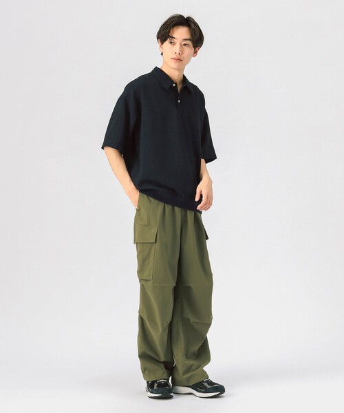 BEAMS HEART(ビームスハート)の「ポリメランジ ポロシャツ【吸水速乾】(ポロシャツ・メンズ・ネイビー/ベージュ/ブラック・M/S/XL/L)」の5枚目の写真