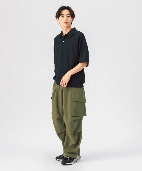 BEAMS HEART(ビームスハート)の「ポリメランジ ポロシャツ【吸水速乾】(ポロシャツ・メンズ・ネイビー/ベージュ/ブラック・M/S/XL/L)」の6枚目の写真