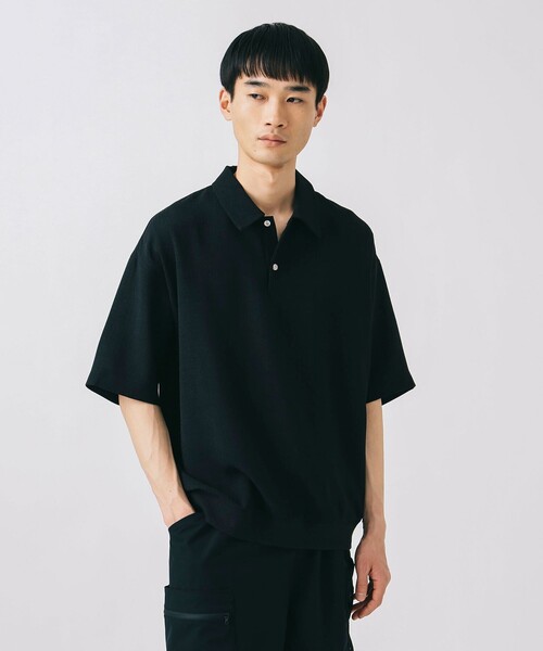 BEAMS HEART(ビームスハート)の「ポリメランジ ポロシャツ【吸水速乾】(ポロシャツ・メンズ・ネイビー/ベージュ/ブラック・M/S/XL/L)」の4枚目の写真