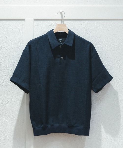 BEAMS HEART（ビームスハート）の「ポリメランジ ポロシャツ（吸水速乾）（ポロシャツ・メンズ・ネイビー/ベージュ/ブラック/ベージュ系その他2/ネイビー系・M/S/XL/L）」の8枚目の写真