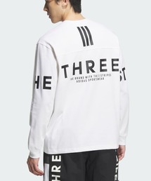adidas/アディダス ロンTee オーバーサイズ バックプリント ユニセックス KQD24
