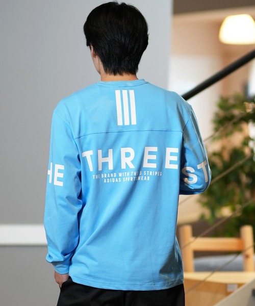 セール】adidas/アディダス ロンTee オーバーサイズ バックプリント