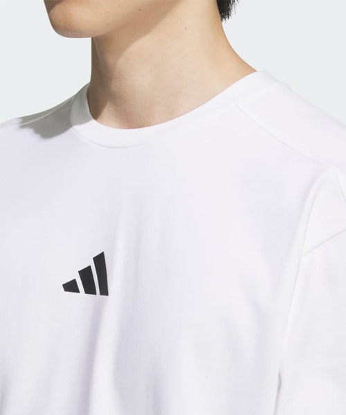 adidas(アディダス)の「adidas/アディダス ロンTee オーバーサイズ バックプリント ユニセックス KQD24(Tシャツ/カットソー・メンズ・ブラック×ホワイト/ホワイト×ブラック/サックスブルー・M/L/XL/2XL/3XL)」の7枚目の写真