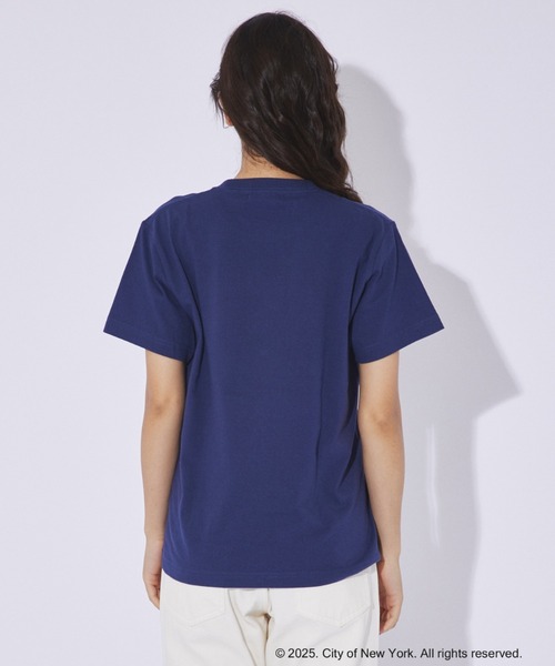 【GOOD ROCK SPEED】スクエア刺繍ロゴT ネイビー×ホワイト GOOD ROCK SPEED/グッドロックスピード】NYC スクエアロゴ