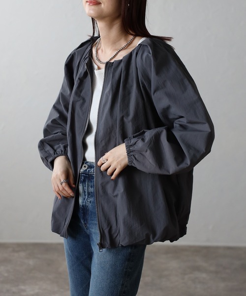 ビアズリー ノーカラー袖バルーンブルゾン　ダブルファスナー　美品　最終価格☆ バルーンブルゾン （ブルゾン）｜BEARDSLEY / ビアズリー