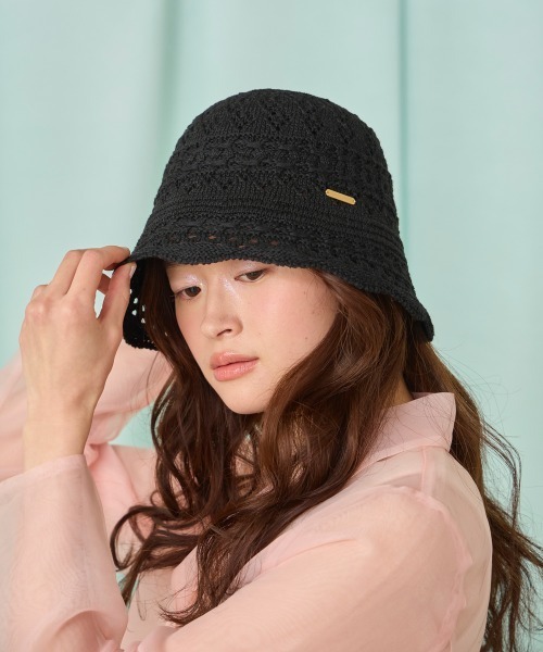 kaorinomori（カオリノモリ）の「kaorinomori モネハット / カオリノモリ（ハット・レディース・ブラック/ホワイト/ピンク/アクア・M/57.5cm）」の11枚目の写真