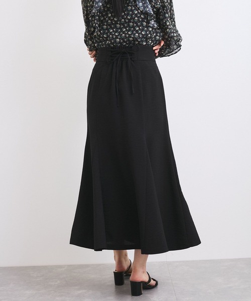 新色追加】【美easy】リネンライクマーメイドスカート【洗える