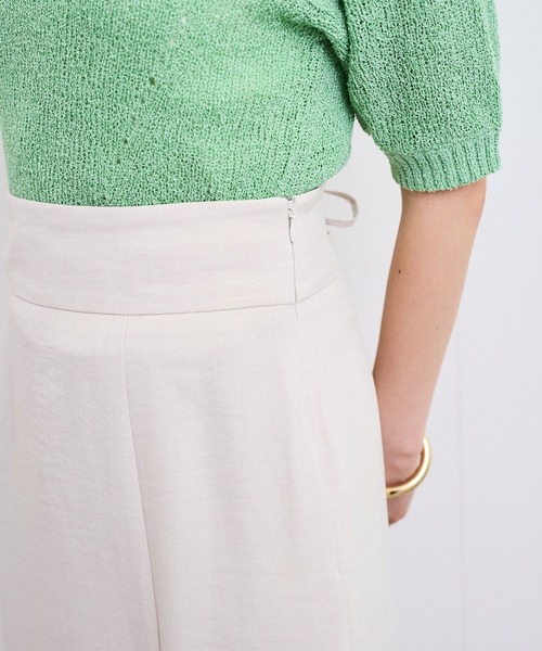 VIS(ビス)の「【新色追加】【美easy】リネンライクマーメイドスカート【洗える】【セットアップ対応】(スカート・レディース・キナリ/グリーン系その他2/オレンジ系その他2/ブラック/ネイビー/ライトグリーン・SS/S/M/L)」の19枚目の写真