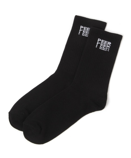 LAKOLE(ラコレ)の「ジャスト重ねロゴソックス / 288740(ソックス/靴下・メンズ・ネイビー/ブラック/ホワイト・FREE)」の2枚目の写真