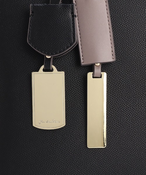 Jewelna Rose（ジュエルナローズ）の「【エコバッグ付・A4収納】 OLバッグ・セレム  横型トートバッグ 16189（トートバッグ・レディース・グレイッシュベージュ/ブラック/ピンク・FREE）」の21枚目の写真