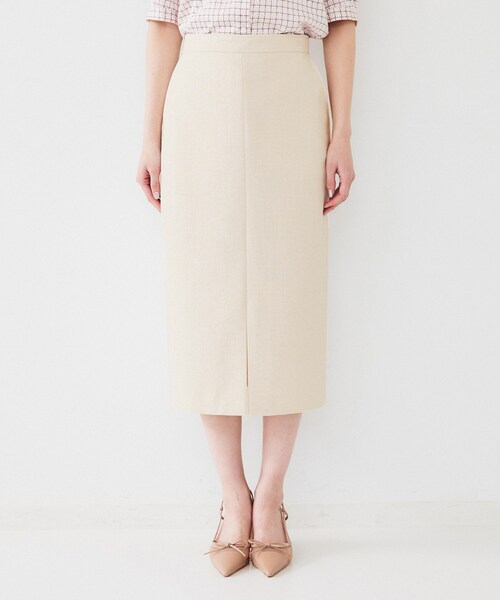 UNTITLED(アンタイトル)の「【セットアップ可能】リネンライクキャンバス ペンシルスカート(スカート・レディース・アイボリー/ベージュ・00/01/02/03/04/42/44/46/48/50)」の14枚目の写真