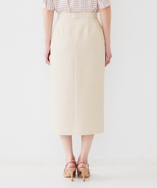 UNTITLED(アンタイトル)の「【セットアップ可能】リネンライクキャンバス ペンシルスカート(スカート・レディース・アイボリー/ベージュ・00/01/02/03/04/42/44/46/48/50)」の16枚目の写真
