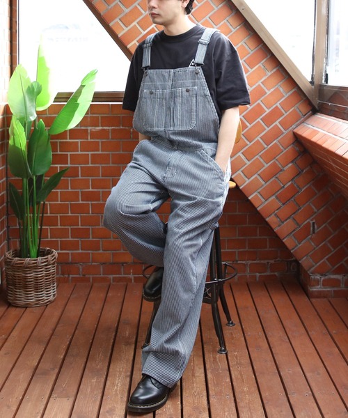 ８(eight)（エイト）の「デニム・カツラギオーバーオール（サロペット/オーバーオール・メンズ・ワンウォッシュ/オフホワイト/ブルー系その他2/ブラック/ブラウン/ブルー系その他・X-SMALL/SMALL/MEDIUM/X-LARGE/LARGE）」の5枚目の写真