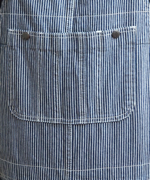 ８(eight)（エイト）の「デニム・カツラギオーバーオール（サロペット/オーバーオール・メンズ・ワンウォッシュ/オフホワイト/ブルー系その他2/ブラック/ブラウン/ブルー系その他・X-SMALL/SMALL/MEDIUM/X-LARGE/LARGE）」の11枚目の写真