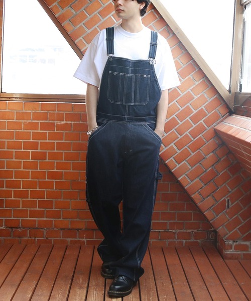 ８(eight)（エイト）の「デニム・カツラギオーバーオール（サロペット/オーバーオール・メンズ・ワンウォッシュ/オフホワイト/ブルー系その他2/ブラック/ブラウン/ブルー系その他・X-SMALL/SMALL/MEDIUM/X-LARGE/LARGE）」の22枚目の写真