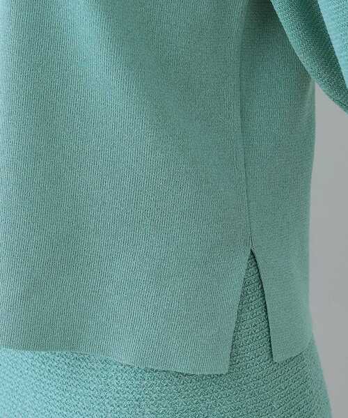 INDIVI（インディヴィ）の「【洗える／和紙混素材／SETUP可能】バルーンスリーブニット（ニット/セーター・レディース・ナチュラル/チャコールグレー/グリーン系/ホワイト・13/05/38/34/19/15 ）」の19枚目の写真