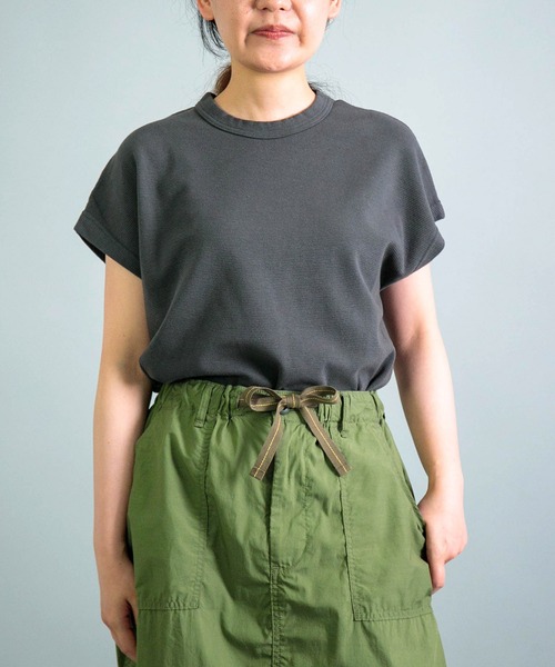 tシャツ 「 OMNIGOD womens / オムニゴッド 」 KLフライス フレンチスリーブTシャツ レディース OMNIGOD womens / オムニゴッド ] KLフライス フレンチスリーブT