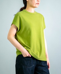 [OMNIGOD womens / オムニゴッド] KLフライス フレンチスリーブTシャツ