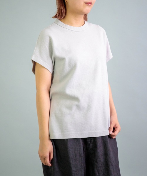 OMNIGOD womens / オムニゴッド] KLフライス フレンチスリーブTシャツ
