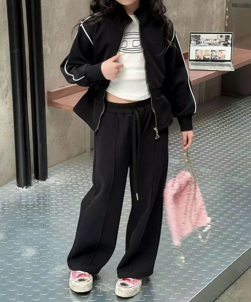 aimoha（アイモハ）の「【aimoha KIDS】スポーティセットアップ（セットアップ・キッズ・ベージュ/ブラック/グレー・150/140/130/120/110）」の15枚目の写真