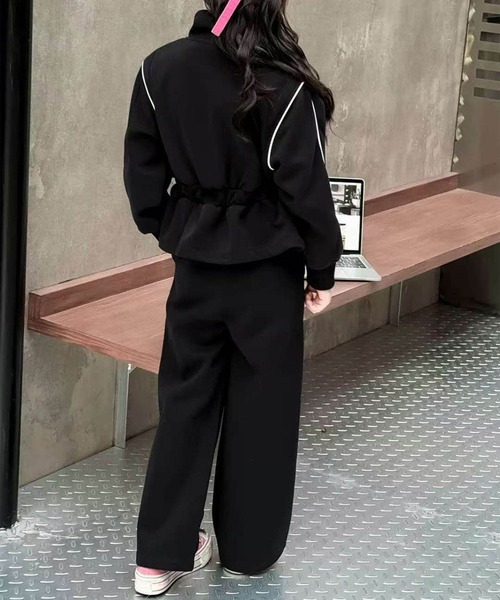 aimoha（アイモハ）の「【aimoha KIDS】スポーティセットアップ（セットアップ・キッズ・ベージュ/ブラック/グレー・150/140/130/120/110）」の18枚目の写真