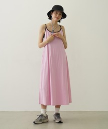 MILKFED. | BICOLOR BACK RIBBON CAMISOLE DRESS(ワンピース)