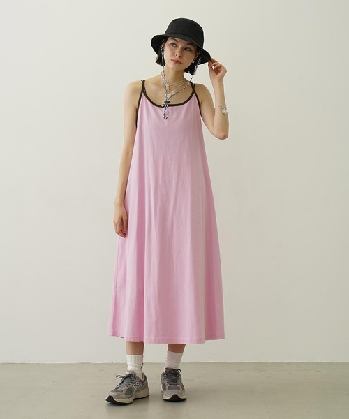 ワンピース [Cest Moidew] Ribbon embroidery camisole dress cgu24890m_midnight_front2.jpg