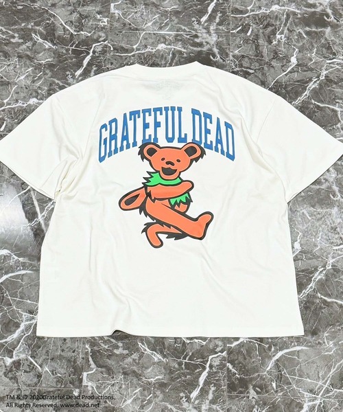 Grateful Dead(グレイトフルデッド)の「メンズ GRATEFUL DEAD グレイトフルデッド オーバーサイズTシャツ(Tシャツ/カットソー・メンズ・オフホワイト/ホワイト系その他2/杢グレー/ブラック系その他/チャコールグレー/ダークグリーン/ブラック/グレー系その他/オレンジ/ベージュ/ネイビー/グリーン系その他/パープル/ホワイト系その他/ホワイト系その他3/ベージュ系その他・M/L/XL)」の2枚目の写真