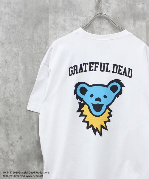 Grateful Dead(グレイトフルデッド)の「メンズ GRATEFUL DEAD グレイトフルデッド オーバーサイズTシャツ(Tシャツ/カットソー・メンズ・オフホワイト/ホワイト系その他2/杢グレー/ブラック系その他/チャコールグレー/ダークグリーン/ブラック/グレー系その他/オレンジ/ベージュ/ネイビー/グリーン系その他/パープル/ホワイト系その他/ホワイト系その他3/ベージュ系その他・M/L/XL)」の4枚目の写真