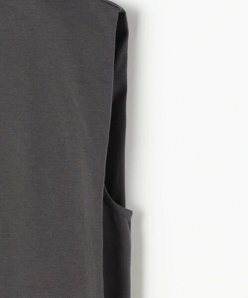 LOISIR(ロワズィール)の「コットン天竺ノースリーブプルオーバー(Tシャツ/カットソー・レディース・オフホワイト/チャコールグレー/ピンク・FREE)」の6枚目の写真
