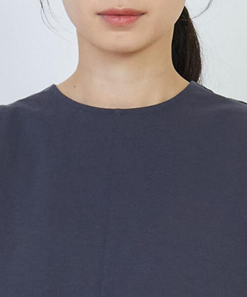 LOISIR（ロワズィール）の「コットン天竺ノースリーブプルオーバー（Tシャツ/カットソー・レディース・オフホワイト/チャコールグレー/ピンク・FREE）」の6枚目の写真