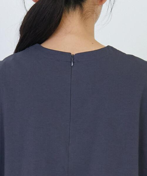 LOISIR（ロワズィール）の「コットン天竺ノースリーブプルオーバー（Tシャツ/カットソー・レディース・オフホワイト/チャコールグレー/ピンク・FREE）」の5枚目の写真