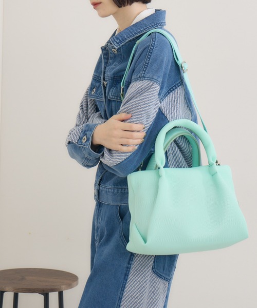 Paradise Picnic（パラダイスピクニック）の「story. メッシュカラーBAG（トートバッグ・レディース・ブラック/オレンジ/ミント/ラベンダー・FREE）」の6枚目の写真