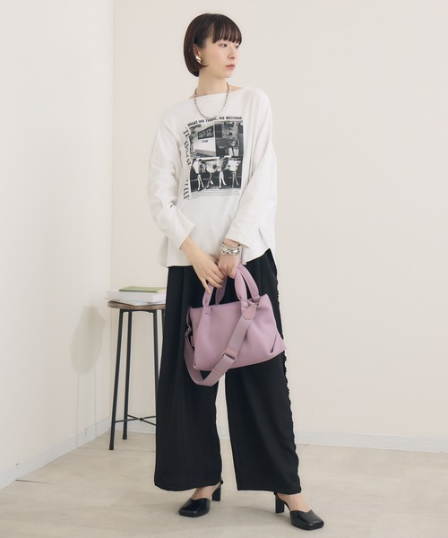 Paradise Picnic（パラダイスピクニック）の「story. メッシュカラーBAG（トートバッグ・レディース・ブラック/オレンジ/ミント/ラベンダー・FREE）」の16枚目の写真