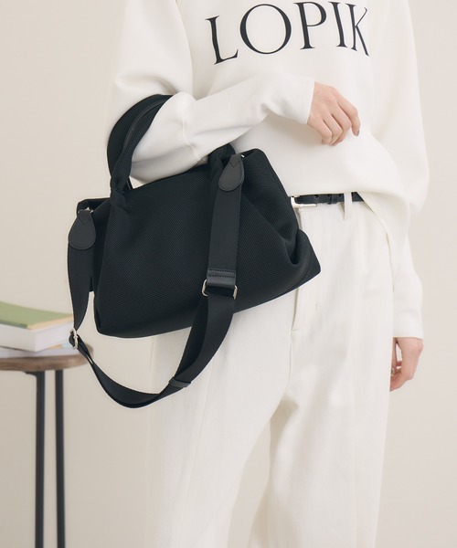 Paradise Picnic（パラダイスピクニック）の「story. メッシュカラーBAG（トートバッグ・レディース・ブラック/オレンジ/ミント/ラベンダー・FREE）」の13枚目の写真