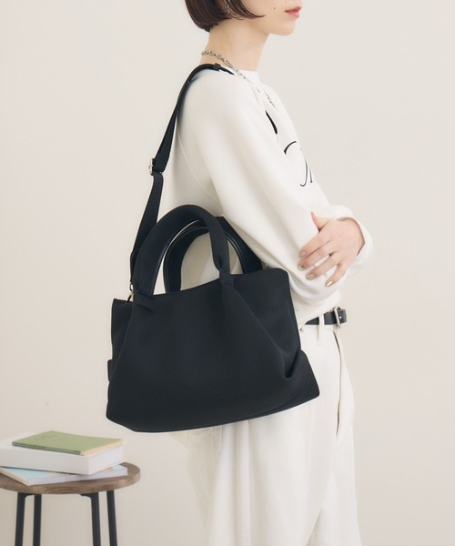 Paradise Picnic（パラダイスピクニック）の「story. メッシュカラーBAG（トートバッグ・レディース・ブラック/オレンジ/ミント/ラベンダー・FREE）」の14枚目の写真