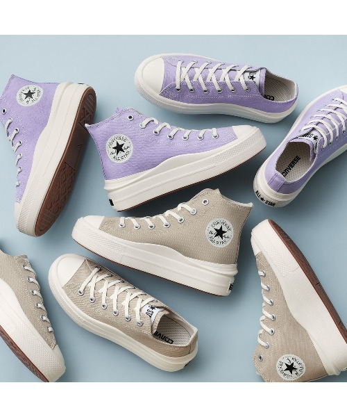 CONVERSE ALL STAR（コンバースオールスター）の「ALL STAR LIGHT PLTS Ⅱ HI / オールスター　ライト　ＰＬＴＳ　Ⅱ　ＨＩ（スニーカー・レディース・プラム・7.5/7/6.5/5.5/5/4.5/4/3.5）」の4枚目の写真
