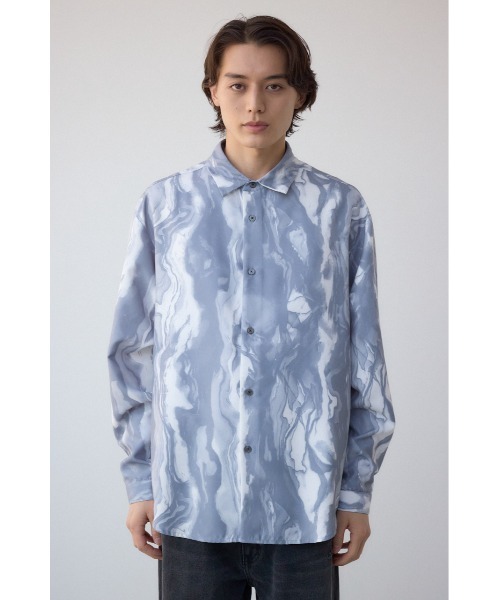 AZUL by moussy(アズールバイマウジー)の「ポリエステルスエードジェネラルシャツ(シャツ/ブラウス・メンズ・ベージュ系その他/ブルー系その他/グレー系その他/ブラック系その他・MEDIUM/LARGE)」の19枚目の写真
