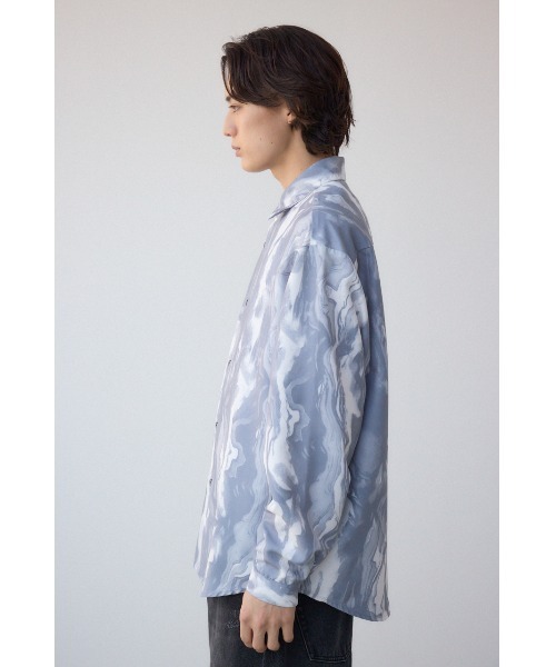 AZUL by moussy(アズールバイマウジー)の「ポリエステルスエードジェネラルシャツ(シャツ/ブラウス・メンズ・ベージュ系その他/ブルー系その他/グレー系その他/ブラック系その他・MEDIUM/LARGE)」の20枚目の写真
